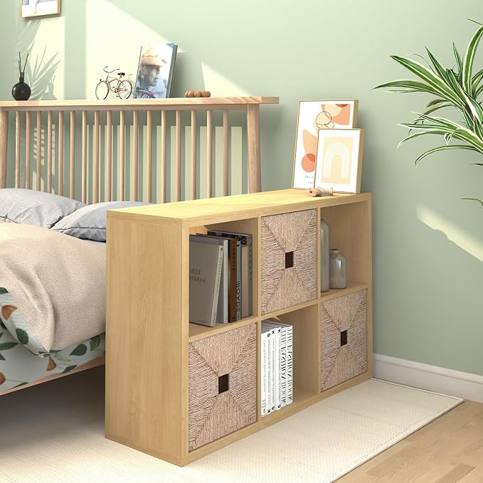 CTESNE【2026 Wooden Thick Frame 6 Cube Storage Organizer Shelf - Image 9