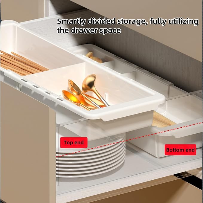 Deep Drawer Organizer, Expandable Storage Trays - Image 4