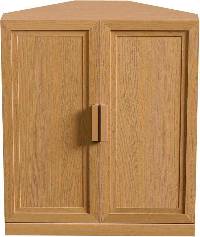 Casaphoria Farmhouse Corner Cabinet, Wooden Corner Storage Cabinet - Image 7