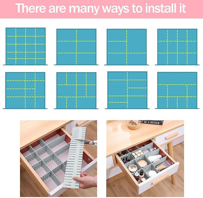 acDesign 40Pcs Drawer Dividers, Adjustable Drawer Organizer - Image 7