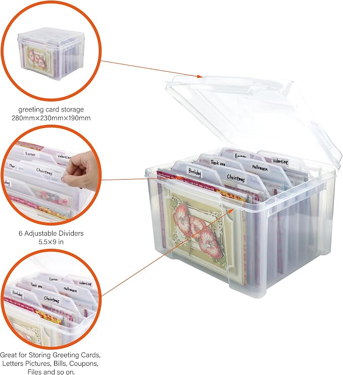 Greeting Card Storage & Organizer Box - Image 3