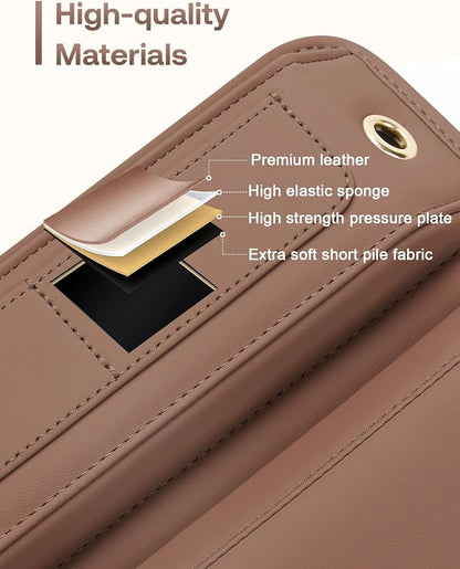 Premium Leather Seat Gap Filler Organizer, Universal Fit Car Accessories - Image 5
