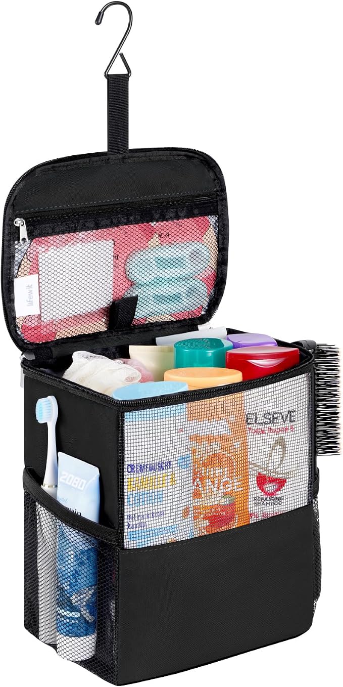 Lifewit Shower Bag Mesh Shower Caddy Portable College Dorm Room Essentials Tote by Lifewit