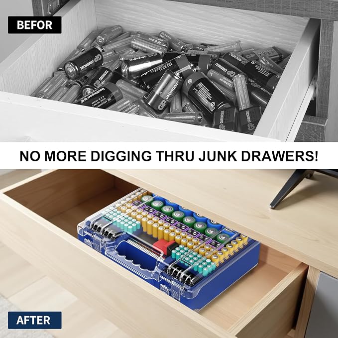 Battery Organizer Storage Holder Box Case - Image 6