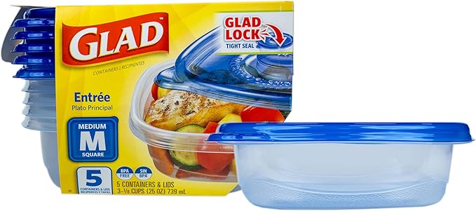 Glad GladWare Entree Food Storage Containers by GladTrashFoodStorage