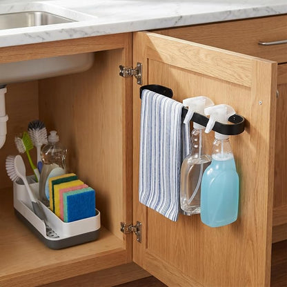 Spray Bottle Holder Wall Mount 10 Inches Wall Mounted Spray Bottle Storage Rack - Image 4