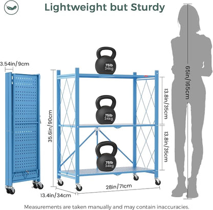 DEANIC 3 Tier Foldable Storage Shelves - Image 2