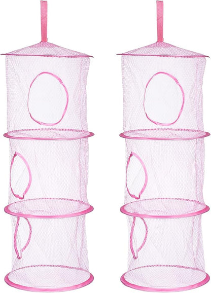 uxcell 2Pcs Mesh Hanging Storage Basket by uxcell