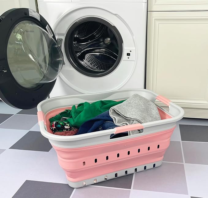 SAMMART 42L Collapsible Plastic Laundry Basket - Image 6