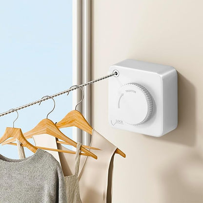 Retractable Clothesline Indoor, Non-Sagging Outdoor Clothes Drying Line by UpChoNice