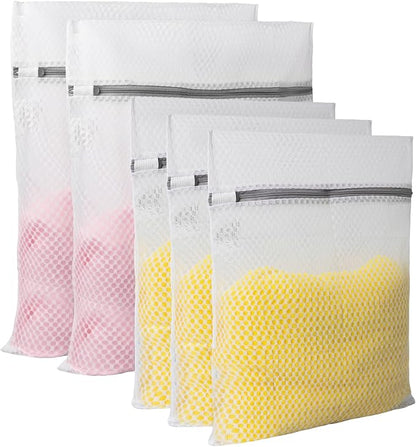GOGOODA Mesh Laundry Bags for Delicates, 5 Set | Honeycomb Mesh Lingerie Wash by GOGOODA