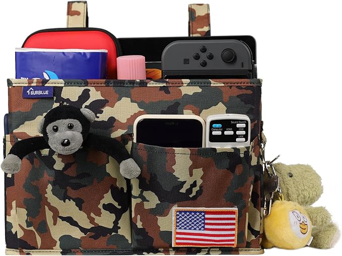 Surblue Bedside Caddy Hanging Organizer Storage Bag Pocket - Image 3