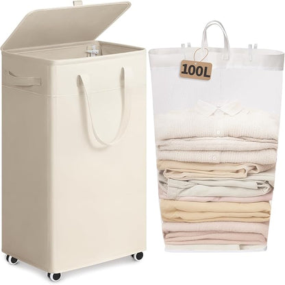 Goodpick 100L Collapsible Laundry Hamper by Goodpick