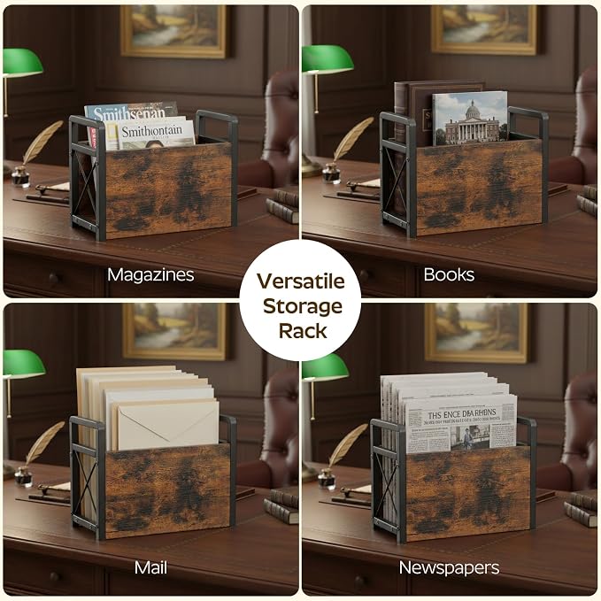 Magazine Holder, Magazine Rack Floor, Magazine Storage Basket, Magazine Rack - Image 7