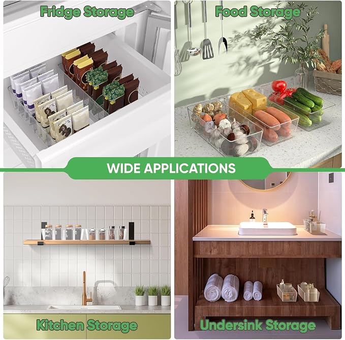 4 Pack Pantry Organizers and Storage, Snack Containers - Image 6