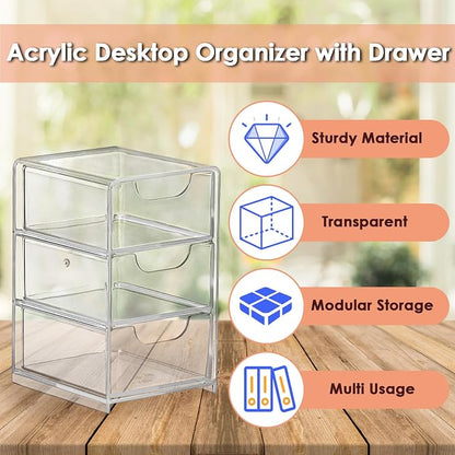 BTSKY 1 Pack Small Acrylic Storage Organizer - Image 9