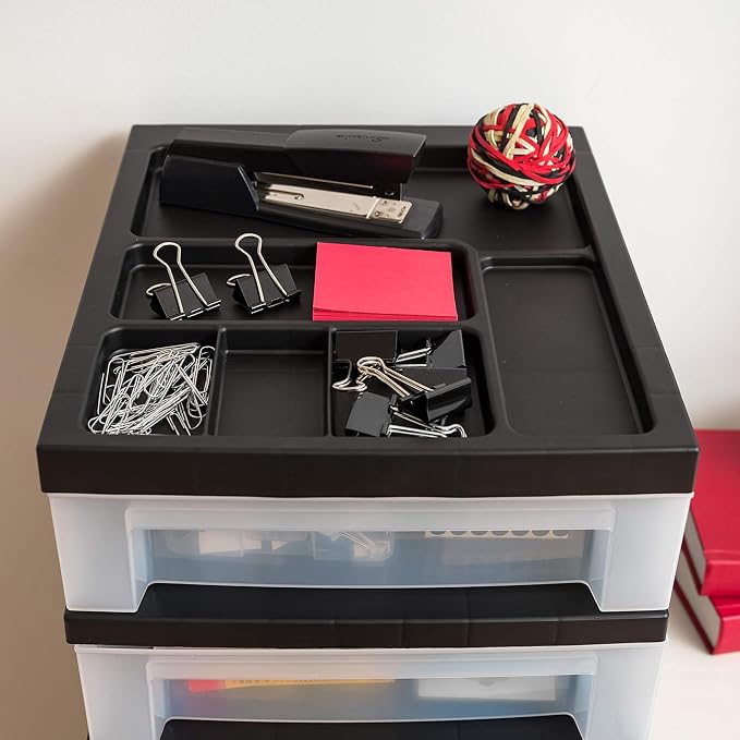 IRIS USA 2 Pack 10-Drawer Plastic Storage Rolling Organizer Cart - Image 7