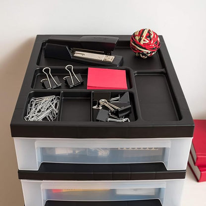 IRIS USA 2 Pack 10-Drawer Plastic Storage Rolling Organizer Cart - Image 7