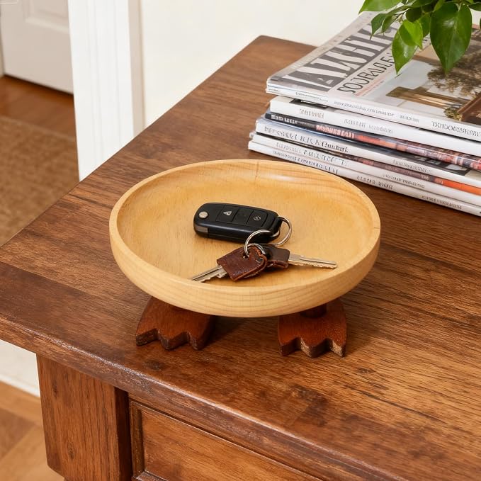 Wood Key Bowl for Entryway Table, Key Tray, Jewelry Tray, Valet Tray - Image 5
