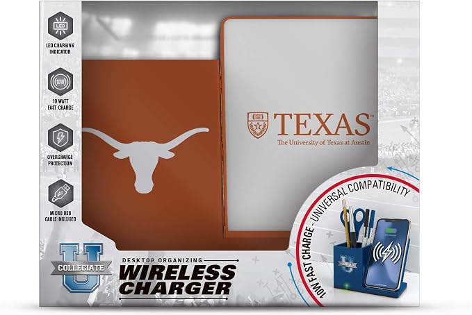SOAR NCAA Unisex Cell Phone Wireless Charging Stand and Desktop Organizer - Image 3