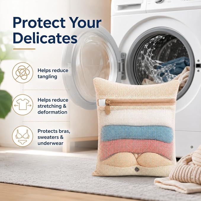 3-piece set extra-large 20×23.6 inch durable organic cotton mesh laundry bags - Image 5