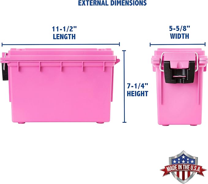 Sheffield 12631 Ammo Storage Box, Stackable .30 Cal Field Boxes, Water and Dust - Image 2