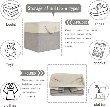 12x12 storage cube bins, Fabric Storage Cubes - Image 4