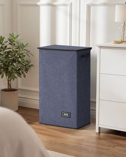 SOLEDI Laundry Hamper with Lid 100L Large & Tall Collapsible Laundry Basket - Image 8