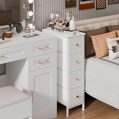 Fixwal Narrow Storage Cabinet, Small Dresser - Image 5