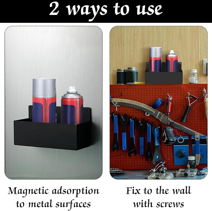 Gisafai 2 Pcs Magnetic Aerosol Spray Can Holder Heavy Duty Magnet Toolbox - Image 4