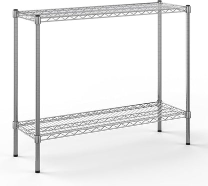 14" Deep x 42" Wide x 34" Height Wire Shelving Kit | 2-Tier | NSF Commercial by Regal+Altair