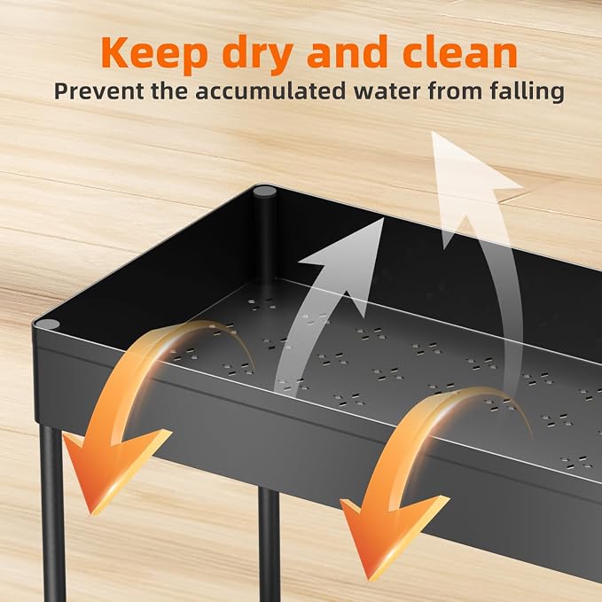 Simple Trending 3 Pack Under Sink Organizer, Pull-Out Cabinet Organizer Drawer - Image 5