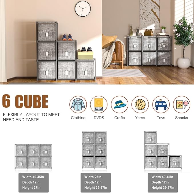 LUKYTOWER Cube Storage Organizer Shelf - Image 5