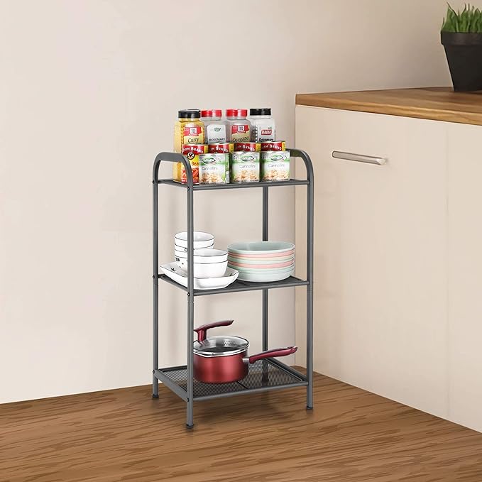 MAX Houser Storage Rack with Shelf, Industrial Style Extendable Plant Stand - Image 2