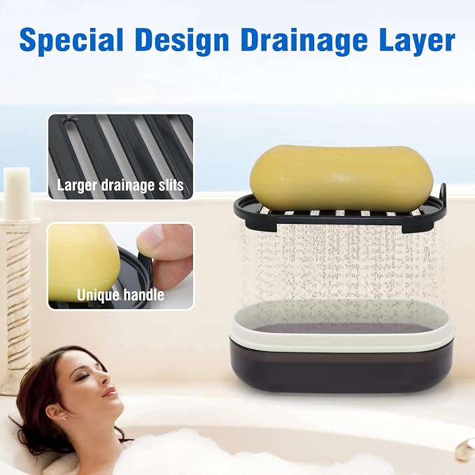 Travel Soap Container, Leakproof Soap Box, Travel Soap Holder - Image 3
