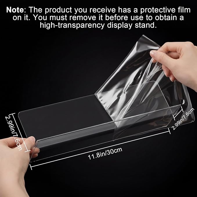 Novabright 20 Pack Shelf Dividers Closet Organizer 12" Tall x 3" Deep Acrylic - Image 3