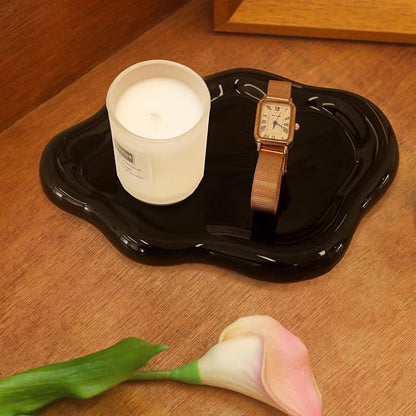 CCINPPY Ceramic Jewelry Tray Trinket Dish, Decorative Cloud Vanity Key Tray by CCINPPYJEWELRYACCESSORIES