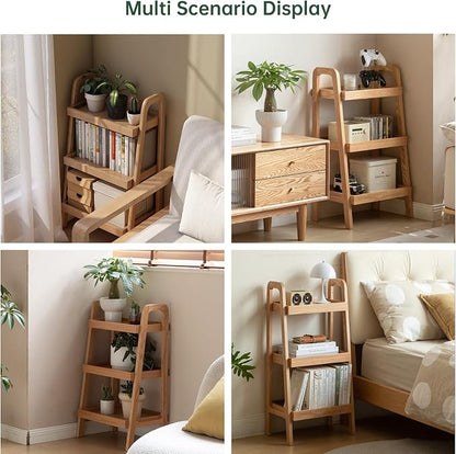 100% Solid Oak 3 Tier Ladder Shelf - Image 7