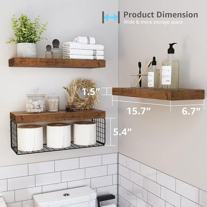 QEEIG Bathroom Shelves Over Toilet - Image 3