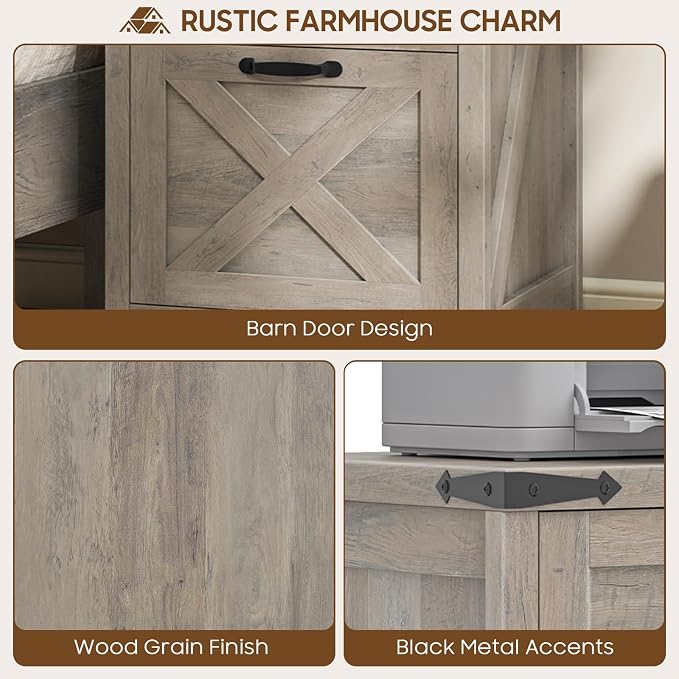 Small Farmhouse File Cabinet - Image 7