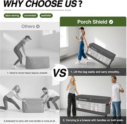 Porch Shield Rolling Cushion Storage Bag - Image 6