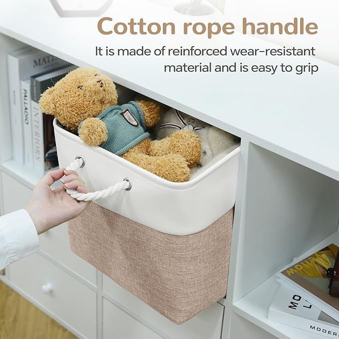12x12 Inch Foldable Fabric Cube Storage Bins - Image 2
