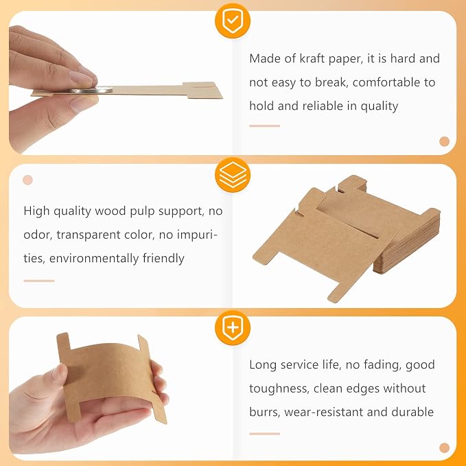 Gueevin 300 Pcs Ribbon Organizer Set Cardboard Ribbon Spools Embroidery Floss - Image 3