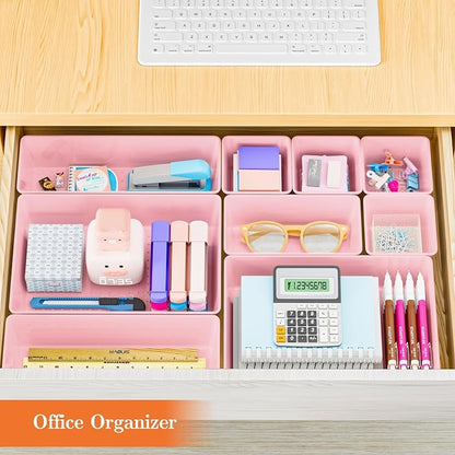 25 PCS Plastic Drawer Organizer Set, 4-Size Versatile Organizer Trays & storage - Image 6
