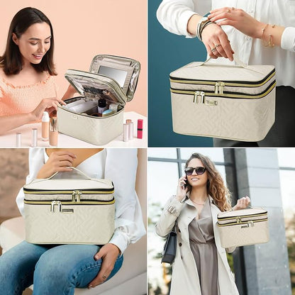 8.8L Double Layer Travel Makeup Bag - Image 5