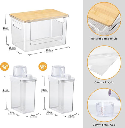Trash Bag Dispenser Holder, 3-in-1 Laundry Detergent Dispenser Under Sink - Image 9