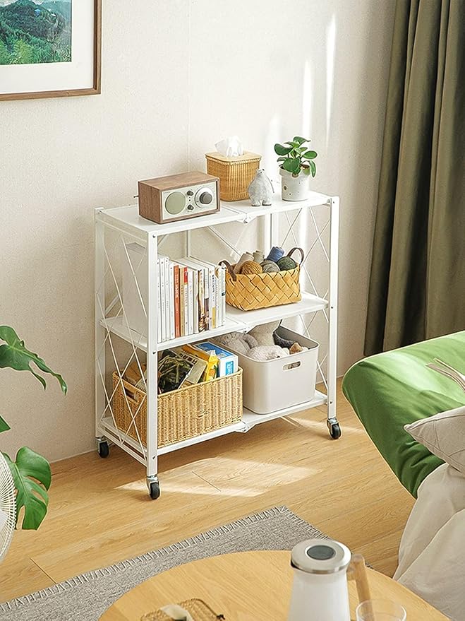 3-Tier Foldable Standing Shelf Units - Image 2