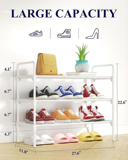 Kitsure Shoe Rack for Closet, Sturdy and Long-Lasting Shoe Shelf, Shoe Rack for - Image 2