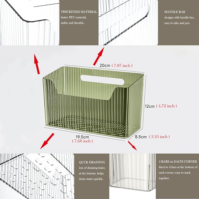 Set Of 2 Storage Organizer Bins Wall Mounted Shower Basket, Shower Caddy - Image 7