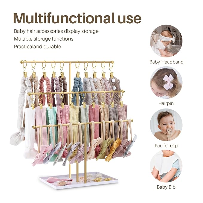 POVETIRE Headband Holder Stand Storage - Image 4